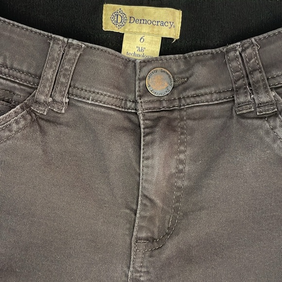 Democracy ab technology dark gray business ankle casual pants stretch size 6 - Picture 5 of 6